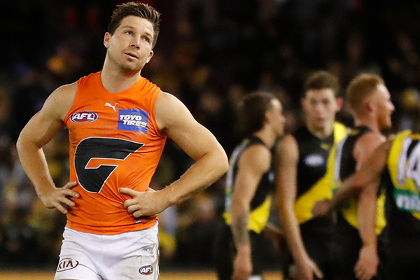 Article image for GWS suffers significant injury blow