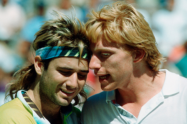 Article image for How Andre Agassi conquered Boris Becker’s tennis serve