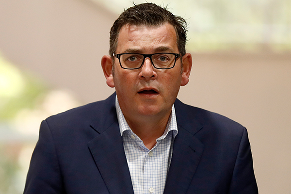 Article image for Daniel Andrews returns to work for the first time since March