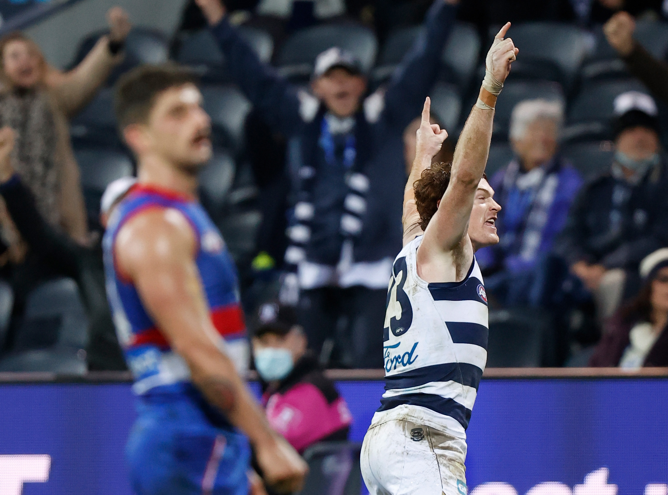 Article image for Tim Lane’s call of Gary Rohan’s goal after the siren against the Western Bulldogs!