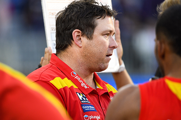 Article image for Gold Coast coach responds to reports he’s fallen out with one of his assistants