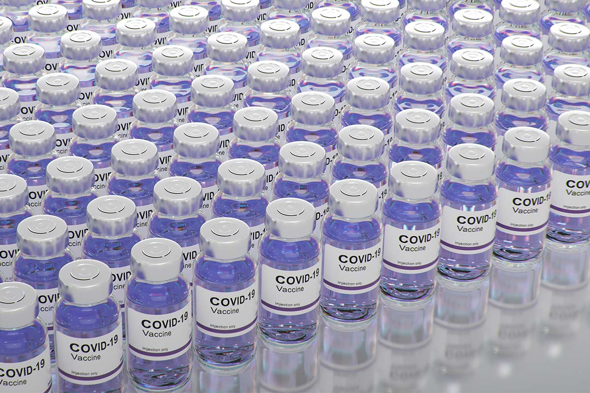 COVID vaccine vials