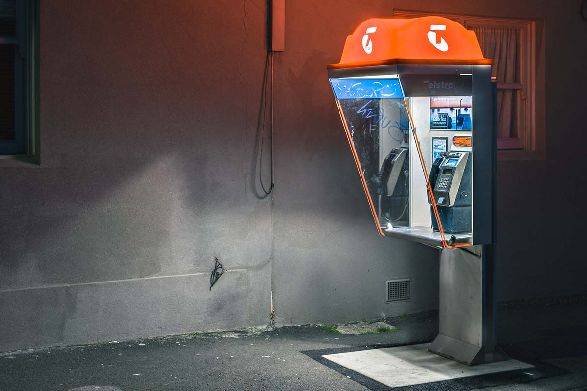 Public phone box