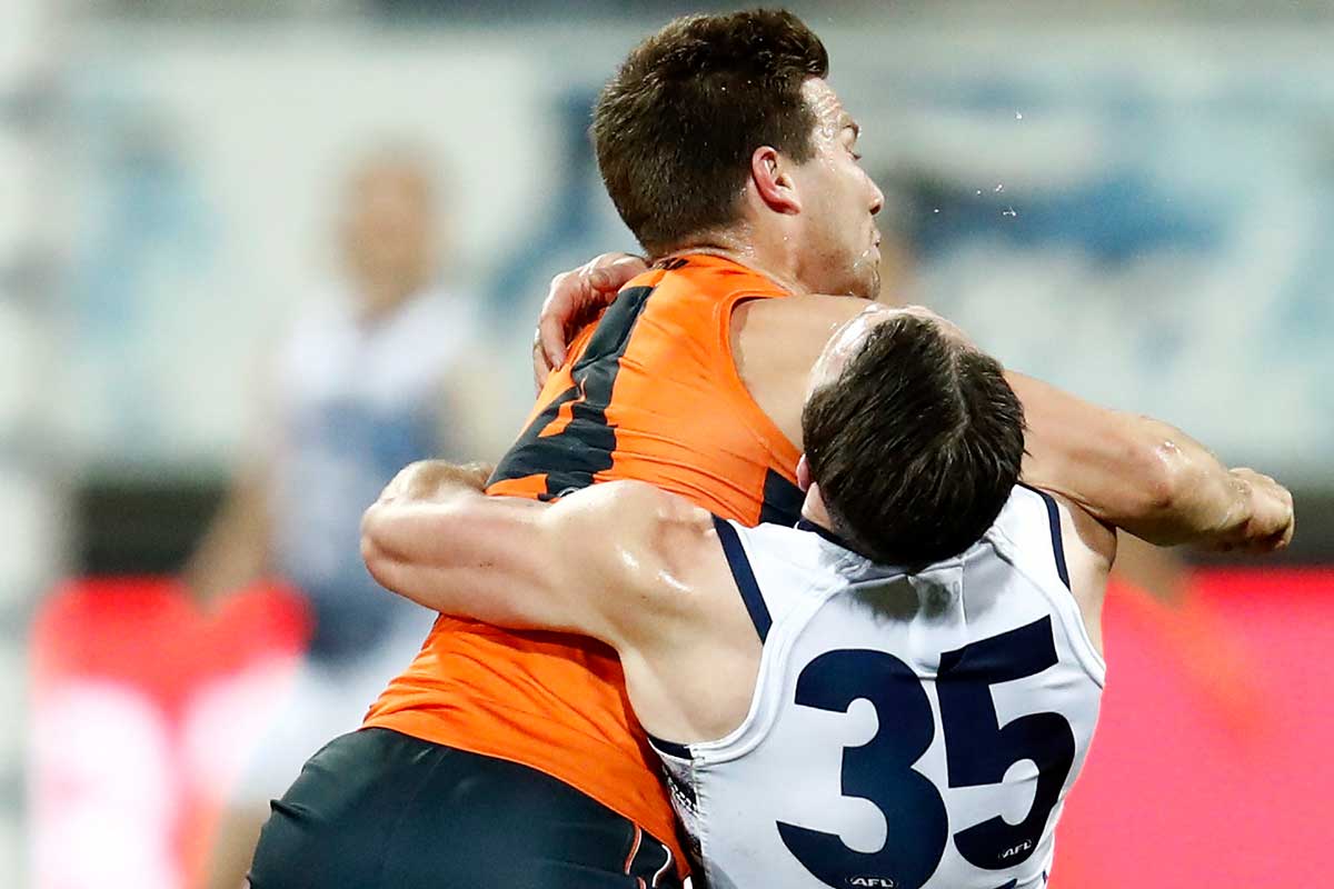 Article image for Toby Greene cops two-game ban for hit on Patrick Dangerfield