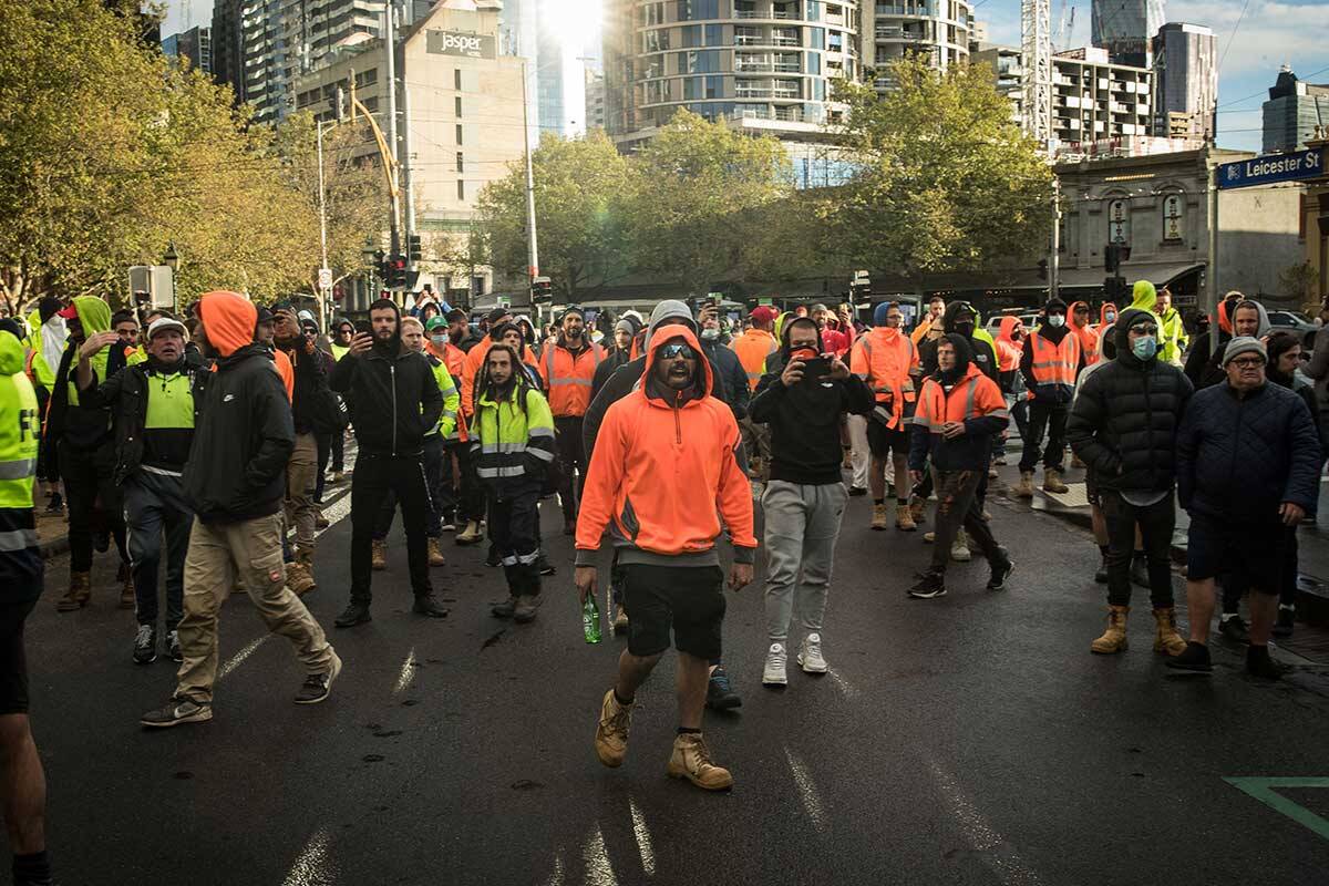 Article image for Master Builders Association condemns rioters over CBD protest