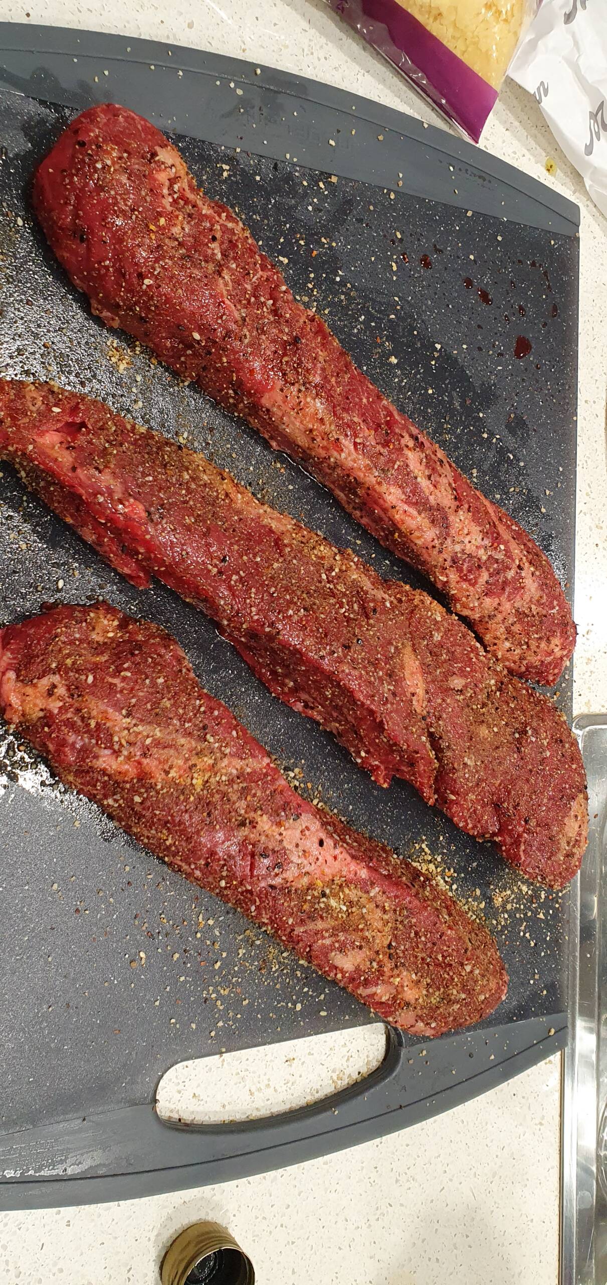 Lachie Strachan's recipe for hanger Steaks with umami compound butter