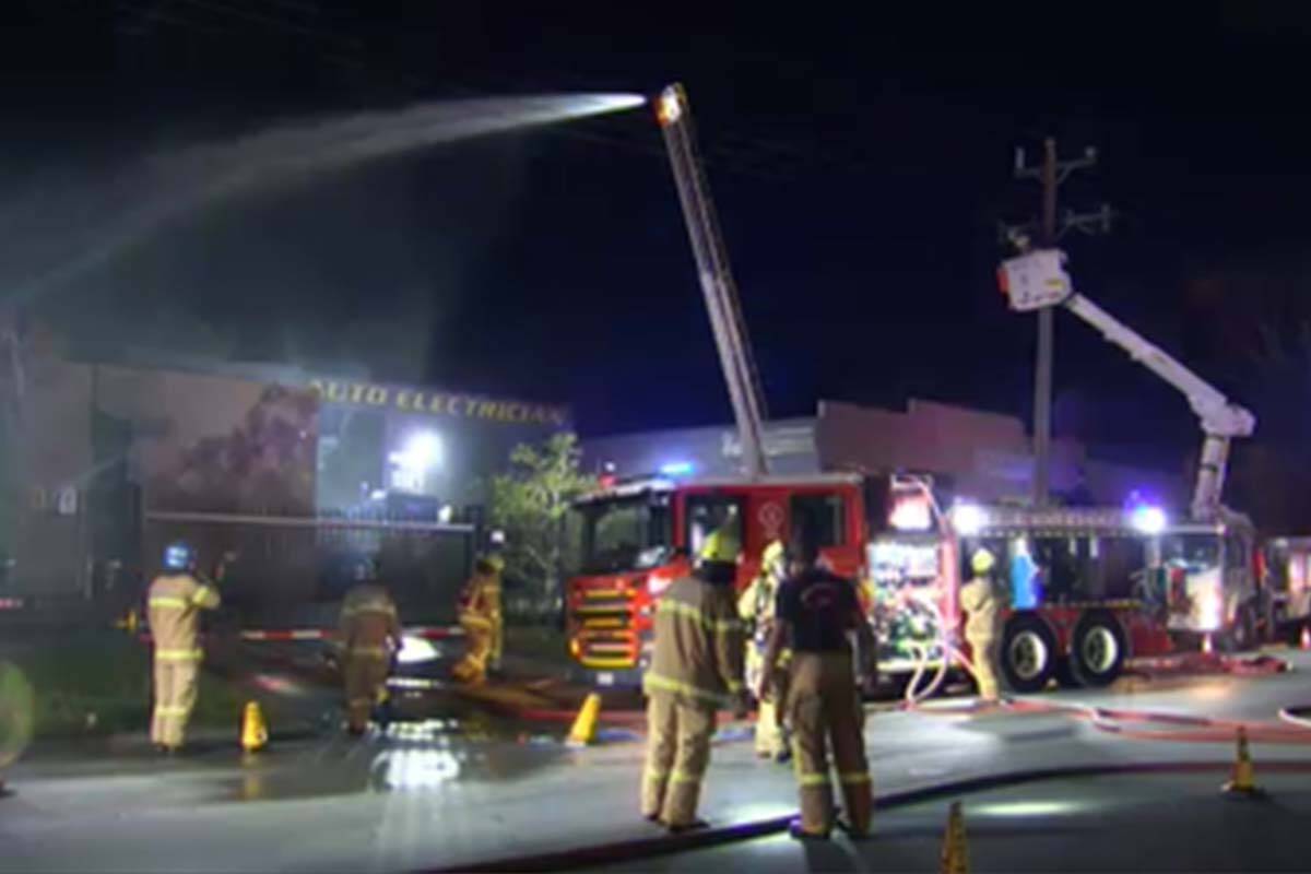 Article image for Suspicious fire breaks out at a factory in Melbourne’s north