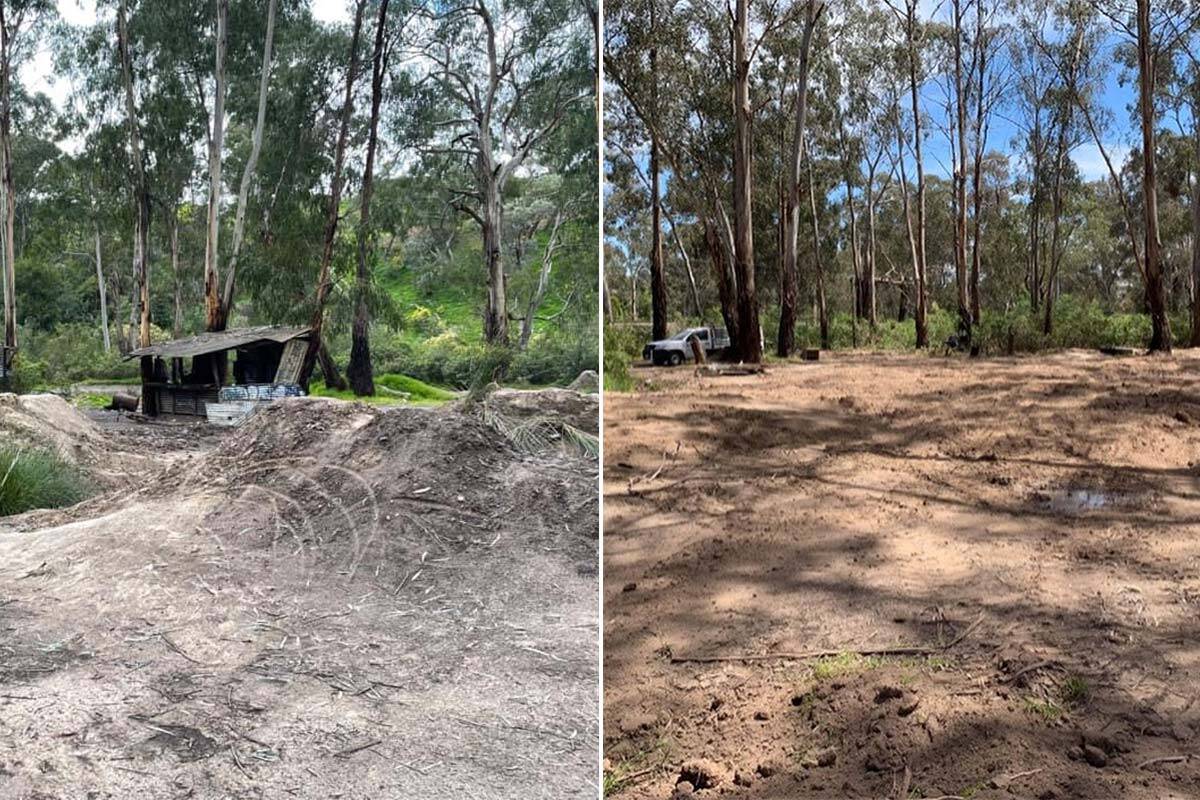 Article image for Diamond Creek locals ‘devastated’ by flattening of 30-year-old community bike track