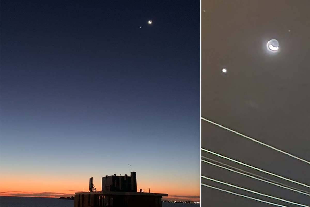 Article image for Unusual sight spotted in the sky last night