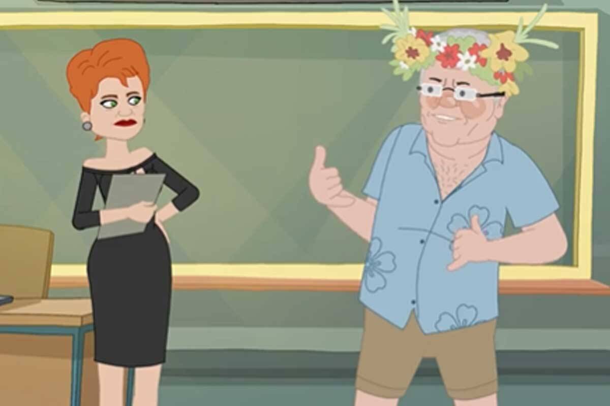 Pauline Hanson's cartoon political send-up goes viral online Pauline Hanson's cartoon political send-up goes viral online