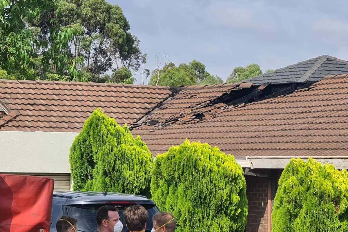 Article image for Two people hospitalised after lightning strike sets Bundoora home alight