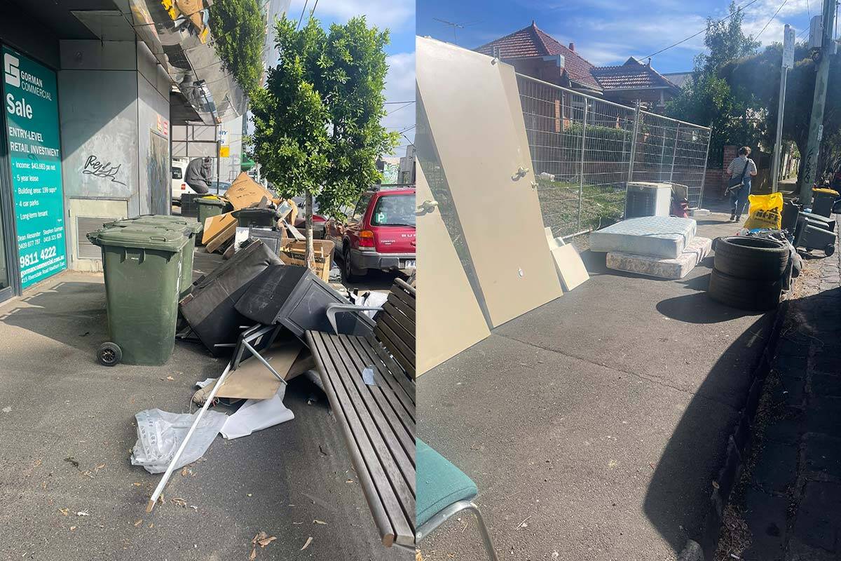 Article image for Rubbish piling up on Moreland streets after 10-day collection delay