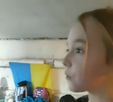 Article image for WATCH: Young Ukrainian girl sings moving rendition of ‘Let it Go’ in bomb shelter
