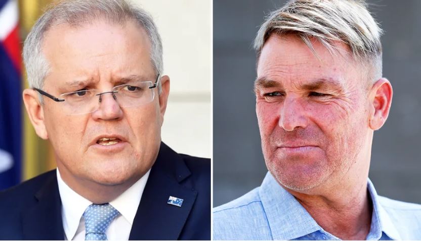 Article image for Australian PM Scott Morrison calls in to pay tribute to Shane Warne