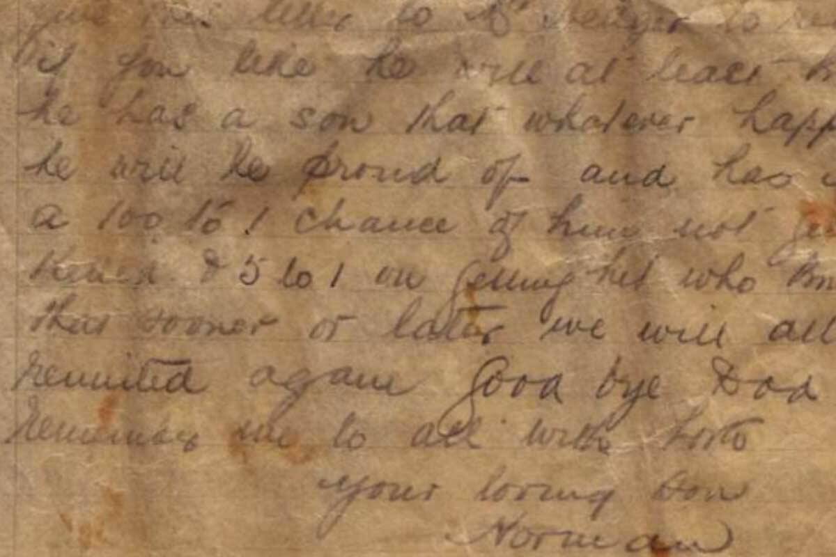 Article image for How a haunting war letter connected two families forever