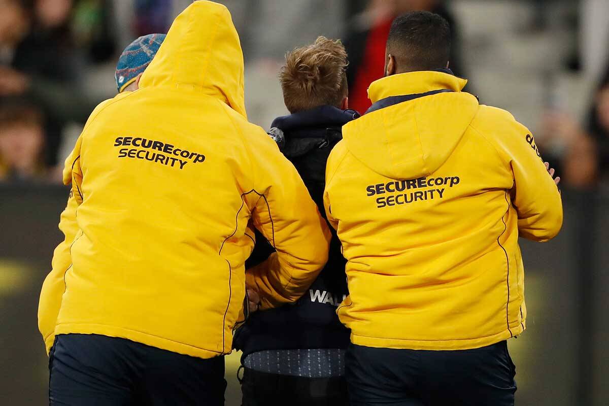 Article image for Police assaulted, dozens evicted, in disgusting display from footy fans at MCG
