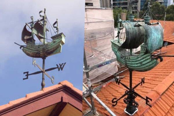 Article image for $10,000 reward for safe return of stolen 104-year-old weather vane