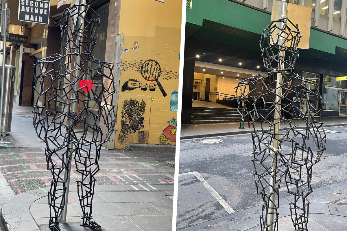 Article image for ‘Heart’ stolen from CBD sculpture