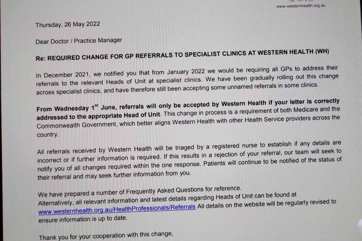Article image for Why hospitals are turning away patients without ‘named’ referrals
