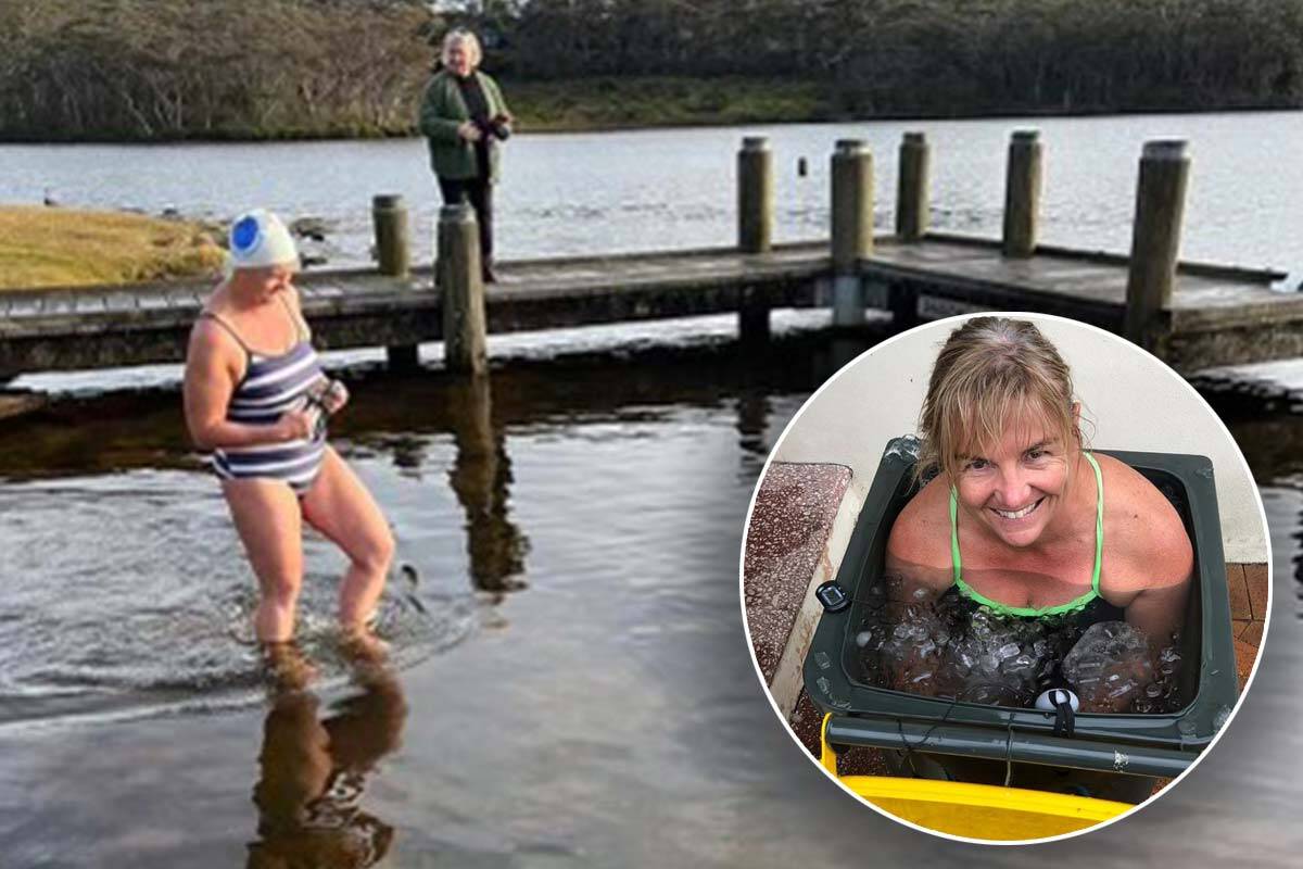 Article image for Australian woman attempts world record ice swim