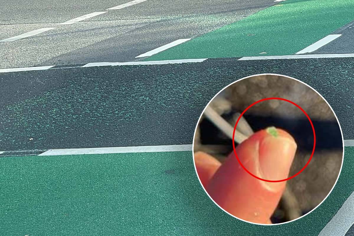Article image for ‘Ridiculous’ bike lane blunder blamed for spike in tyre punctures