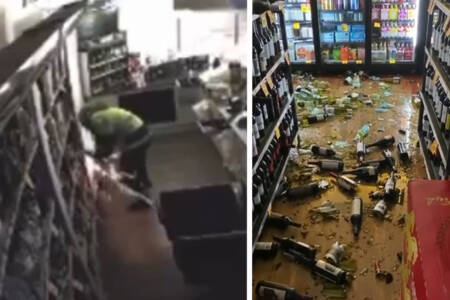 Bottle shop trashed during brazen robbery
