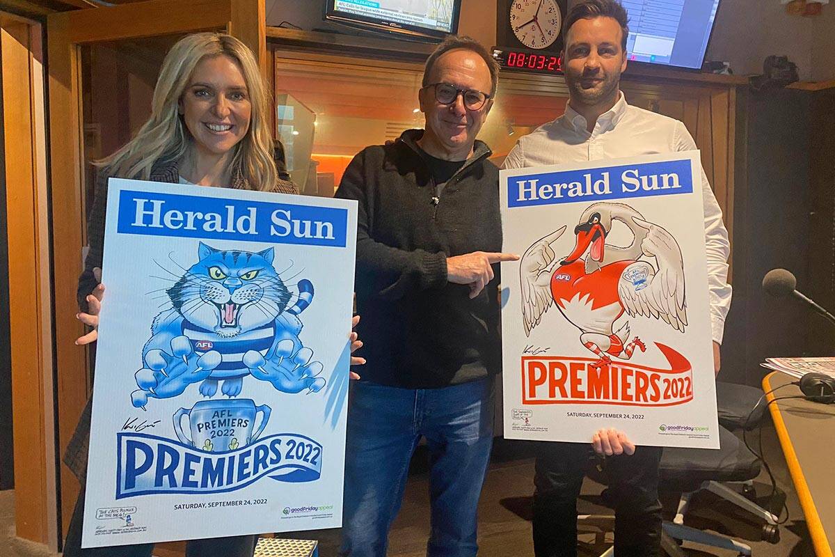 Article image for Mark Knight unveils his 2022 premiership posters!