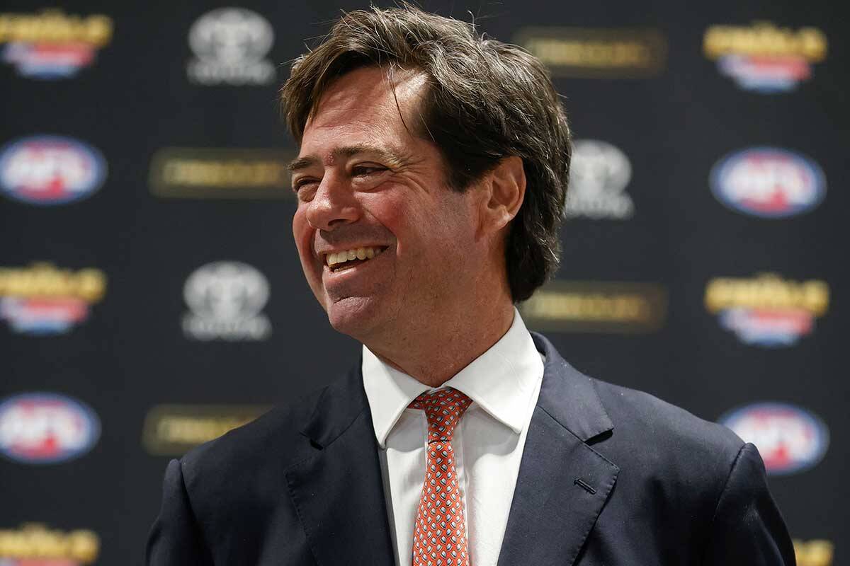 Article image for Gillon McLachlan reveals ungodly hour the AFL’s new broadcast deal was signed