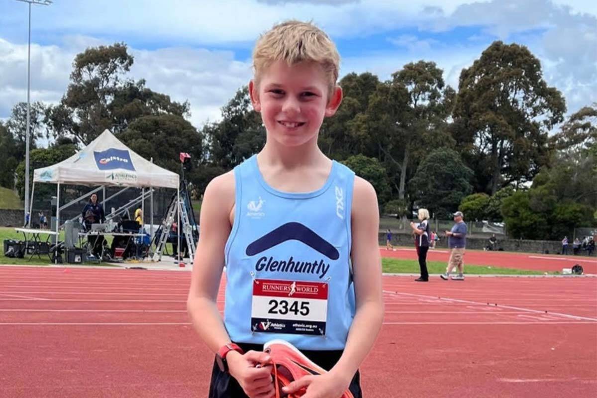 Article image for Ten-year-old Melbourne runner sets unofficial world record