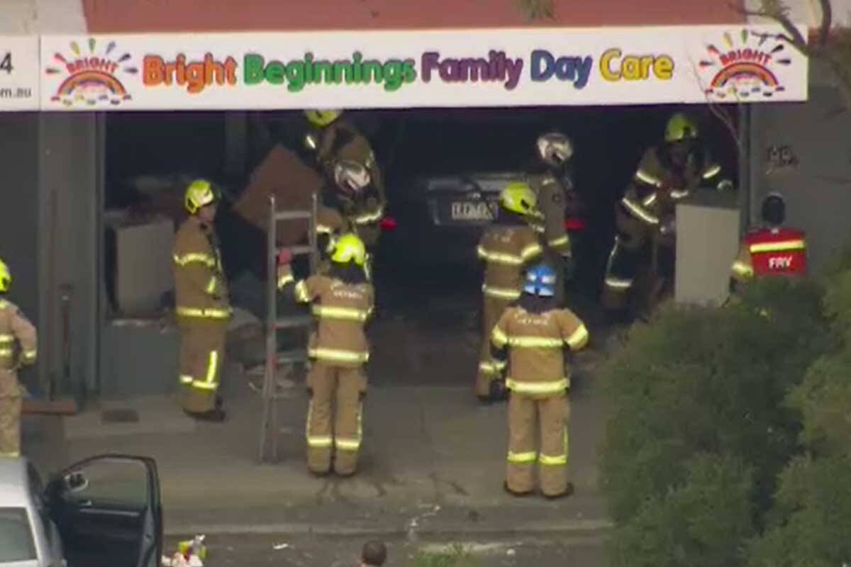 Article image for Car crashes into childcare centre