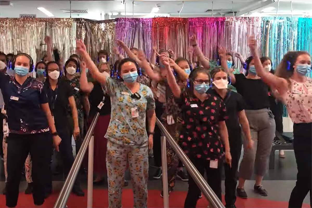Article image for The Royal Melbourne Hospital’s scrub choir returns with a Christmas special