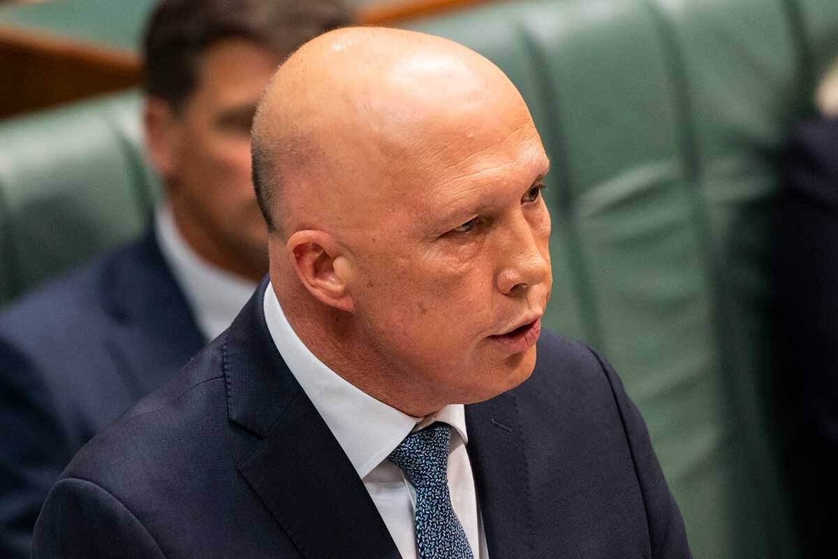 Article image for ‘All over the shop’: Peter Dutton takes Anthony Albanese to task over Indigenous voice