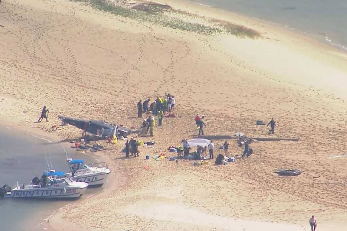 Article image for ‘Massive bang’: Four people killed in helicopter crash on Gold Coast