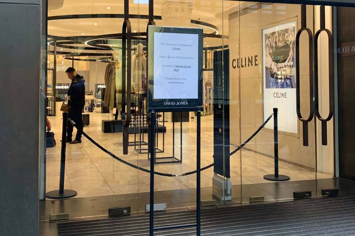 Article image for Retail worker who witnessed David Jones stabbing says ‘city isn’t safe’