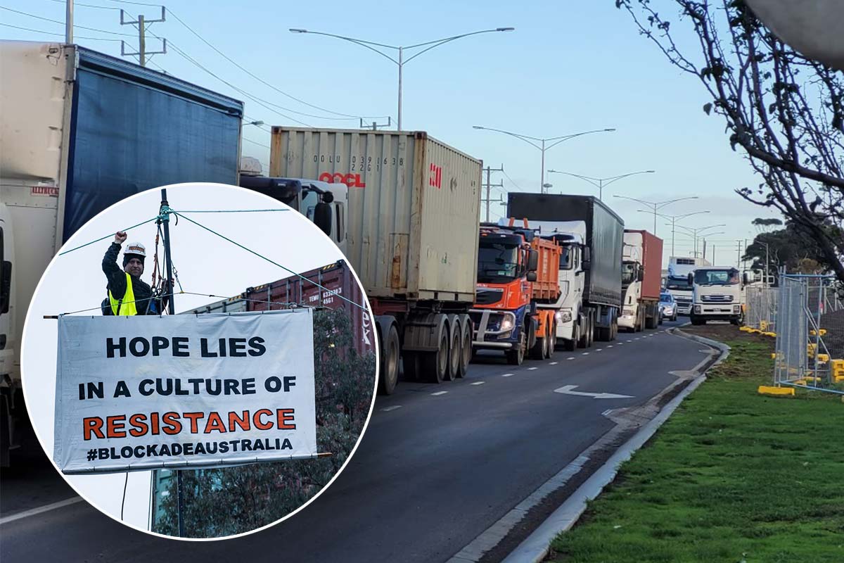 Protesters at Port of Melbourne cause 'massive' morning peak delays