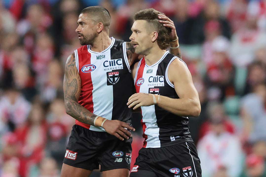 Article image for St Kilda’s Dan Butler suspended for tackle on Nick Blakey