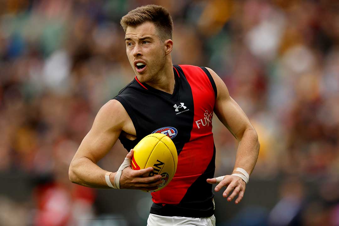 Article image for Zach Merrett praises ‘pretty phenomenal’ effort from a midfield mate on Sunday night