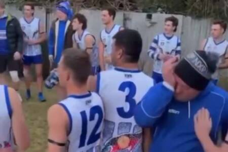 VIDEO: Footy club’s heartwarming act for man battling cancer