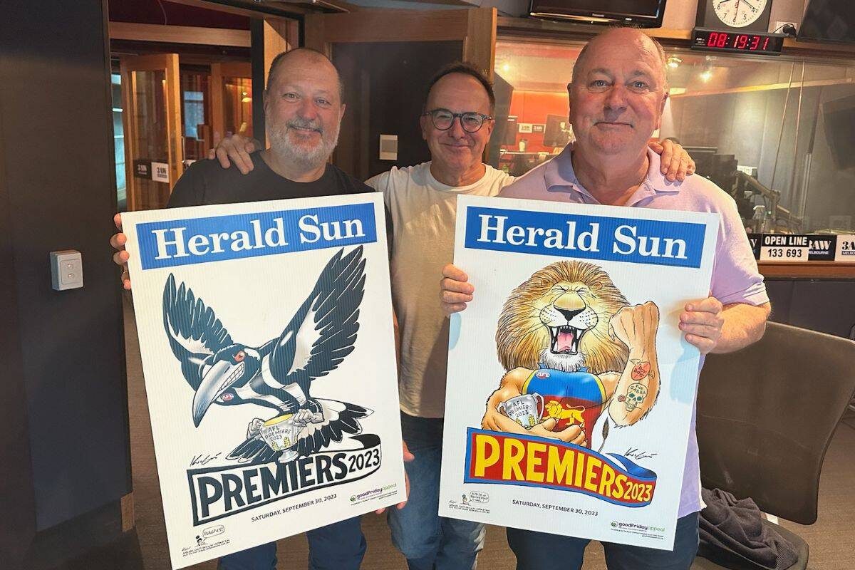 MARK KNIGHT COLLINGWOOD 2023 AFL GRAND FINAL PREMIERS POSTER - UNFRAMED DAICOS