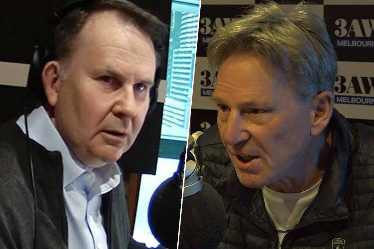 Article image for Tony Jones questions Sam Newman over call to boo Welcome to Country