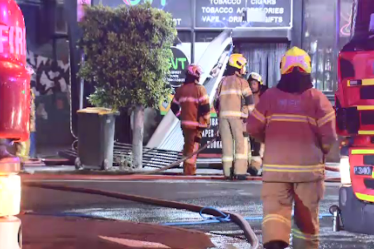 3AW-Nine News-Tobacco shop arson