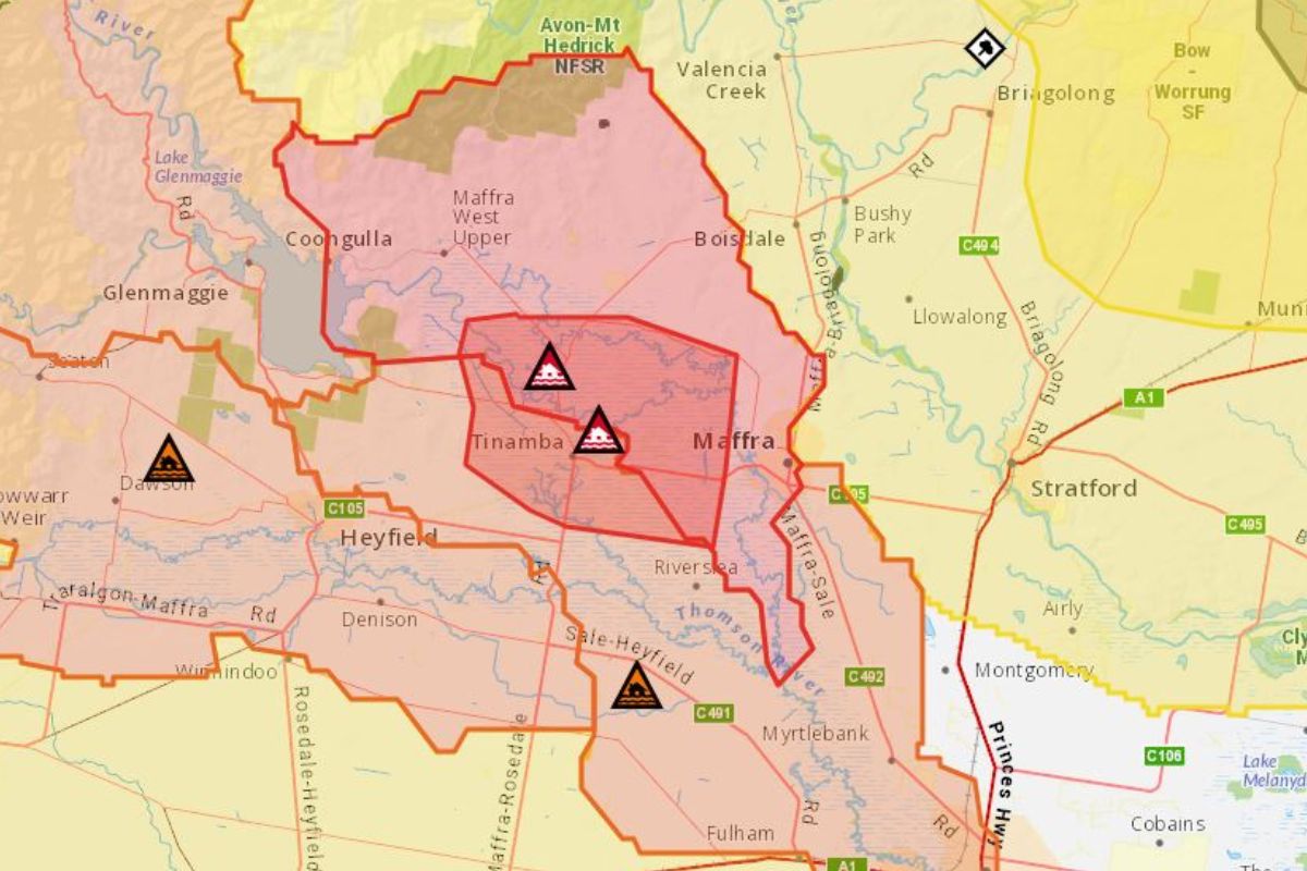 Urgent evacuation warning in parts of Gippsland due to flash flooding