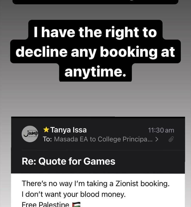 Article image for ‘This is extraordinary’: Business seen gloating after refuses ‘zionist booking’ from Jewish school