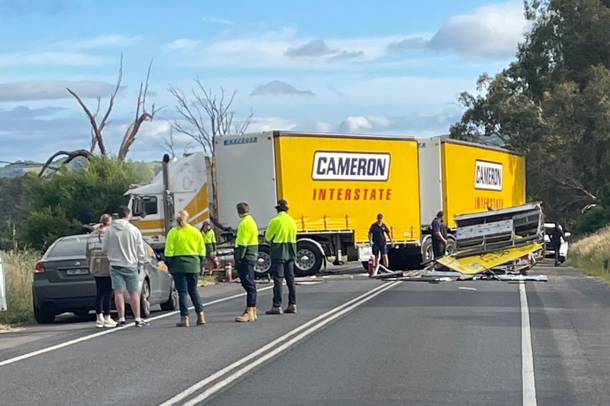 Horrific fatal collision between truck and car on the Melba Highway