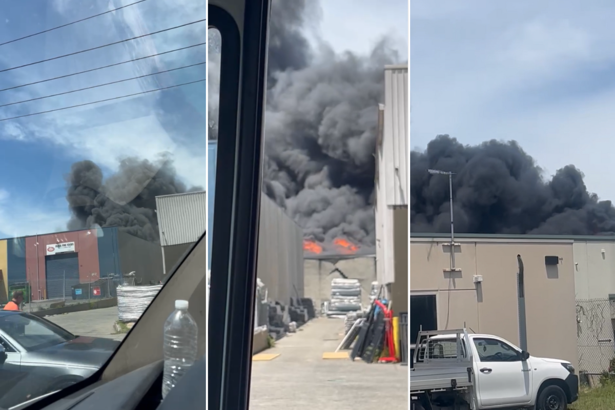 Article image for Chaos, explosions, road closures and toxic smoke at Dandenong South paint factory fire