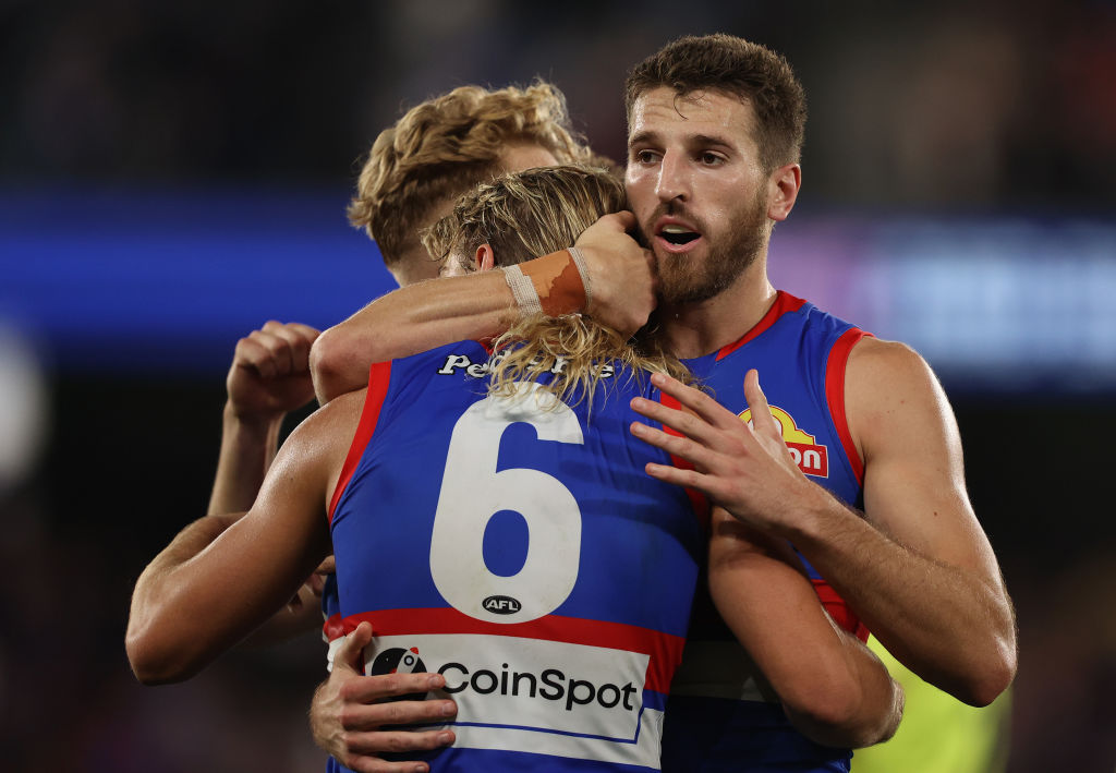 Article image for Western Bulldogs star remains ‘really engaged’ despite pre-season ACL setback
