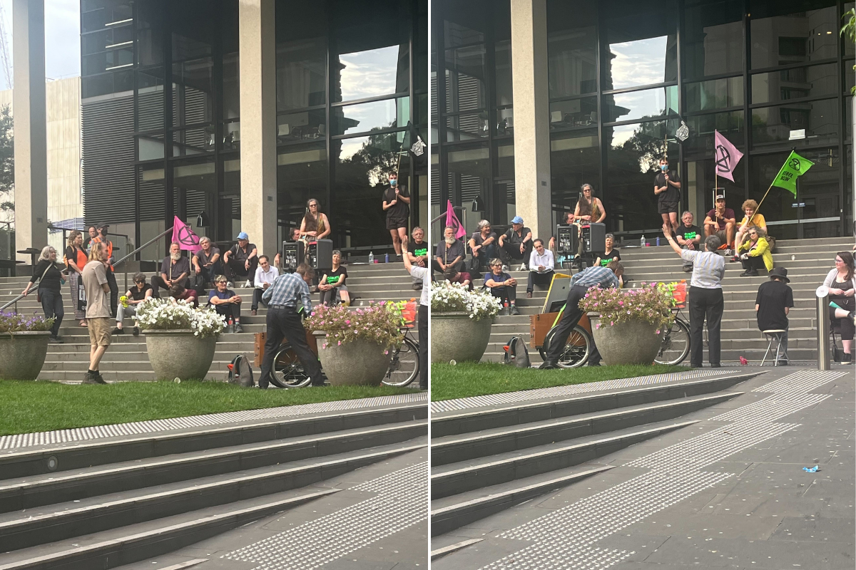 Article image for Extinction Rebellion activist calls on government to declare climate emergency and warns of planned mass civil disobedience