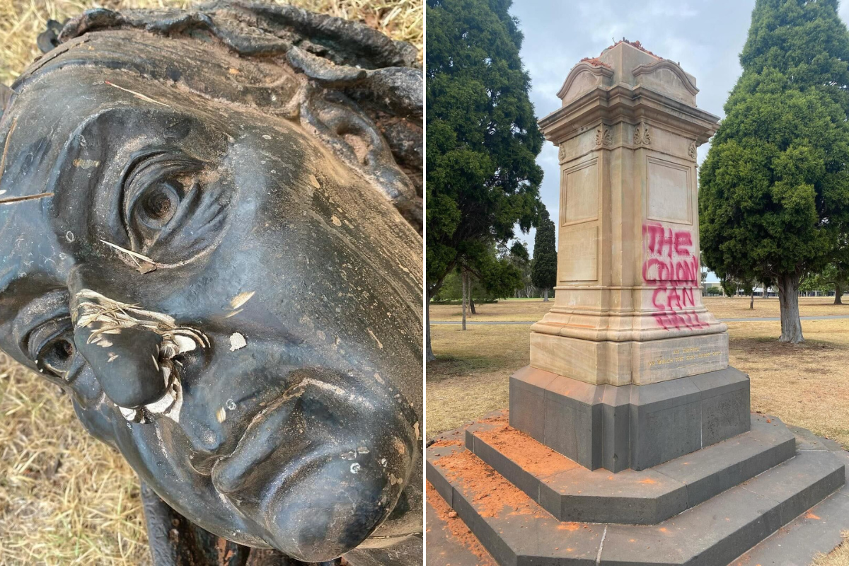 Article image for ‘Dictatorship and anarchy’: Pro-monarchist slams ‘imbeciles’ who destroyed Queen Victoria statue