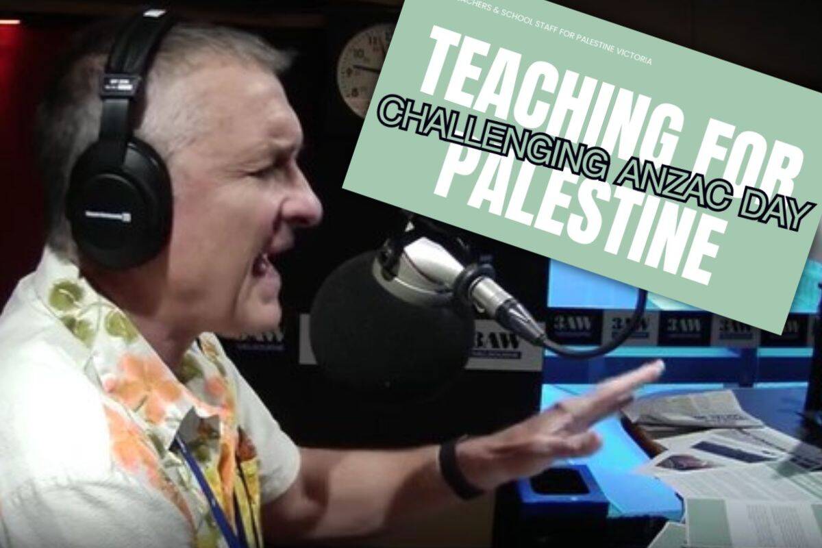 Article image for Tom Elliott’s heated clash with ‘Teachers for Palestine’ spokesperson over Anzac Day protest