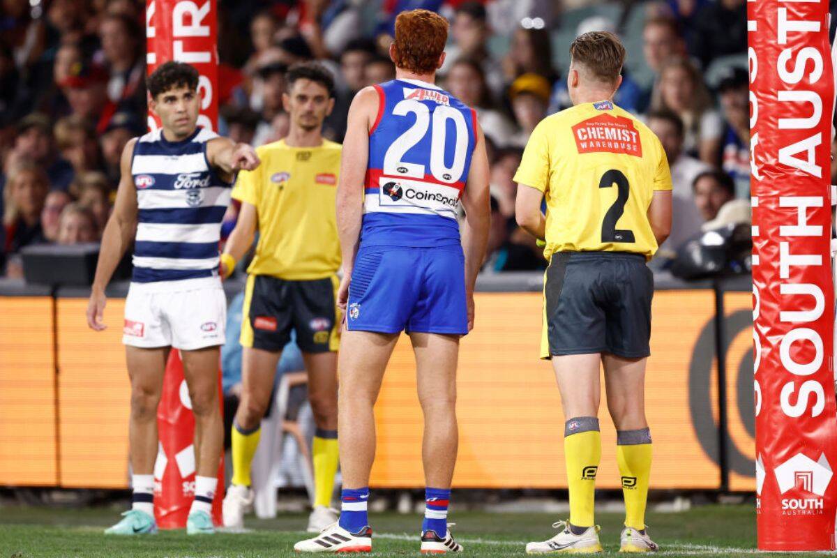 Article image for Tyson Stengle weighs in on THAT controversial score review decision following Geelong’s win